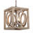 Allmeria 4-Light Wood Rectangle Pendant
