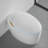 Egg Shaped Smart Toilet with Built-in Bidet Intelligent Modern Toilet with LED Display, Auto Open/Close Seat, Warm Water & Dryer, 4 Washing Modes-113957273