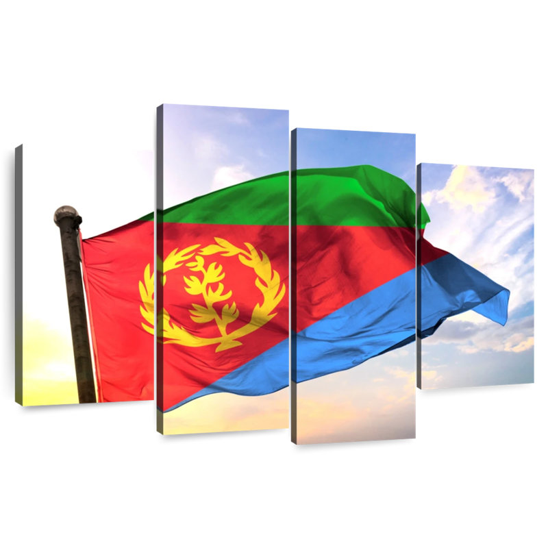 Borges Eritrea Flag, 22" H x 36" W