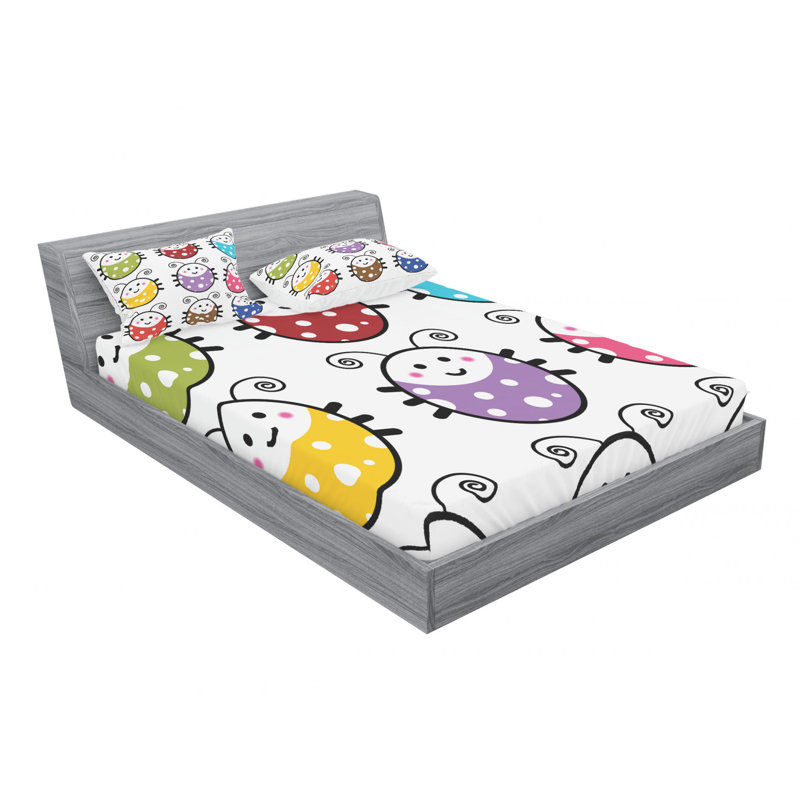 Microfiber Sheet Set, Queen Sheet Set with Fitted Sheet