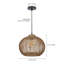 Luminaire suspendu en rotin pour îlot de cuisine, abat-jour sphérique en rotin-987767776