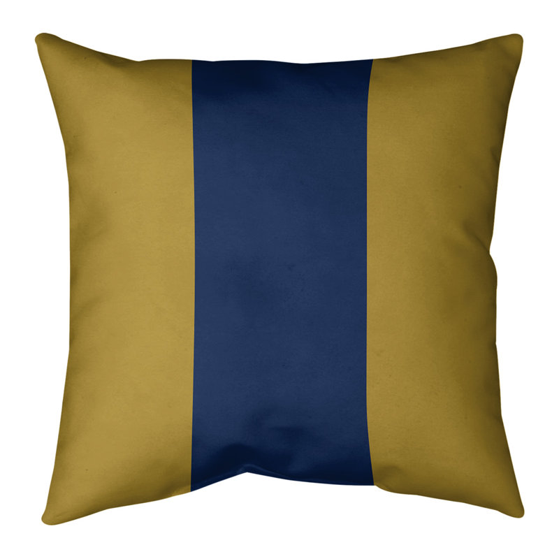 Milwaukee Baseball Pillow, 26" x 26", Gold/Navy Blue/Gold, Pillow Cover Only - No Fill