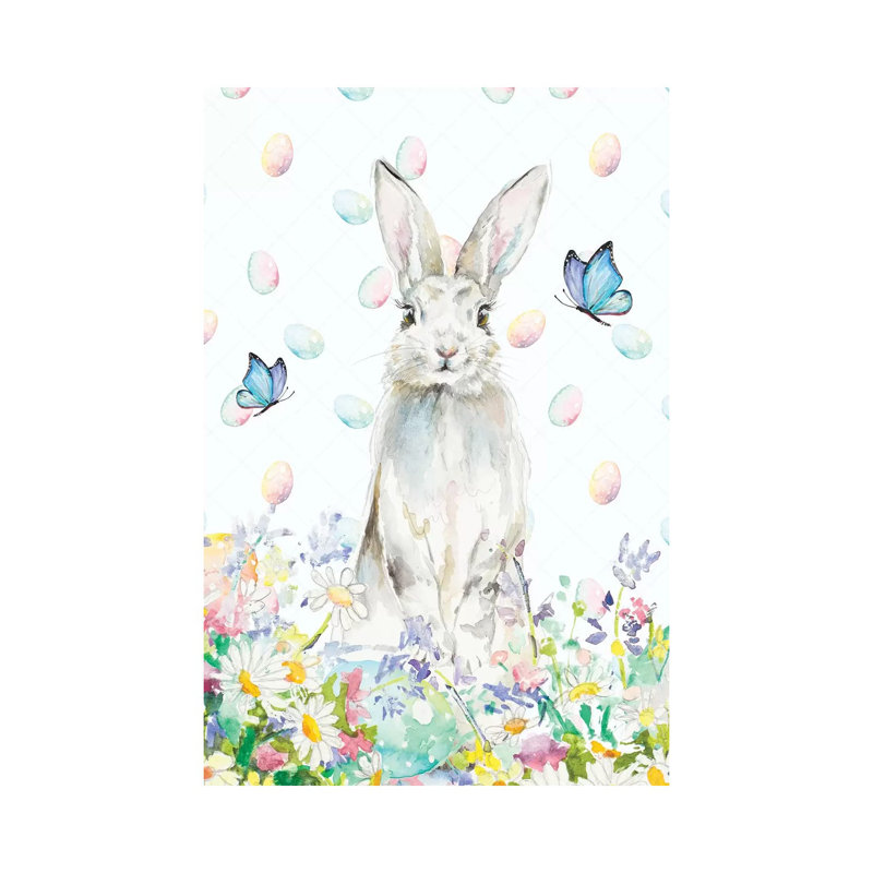 Tall Easter Bunny by Patricia Pinto - Wrapped Canvas Gallery-Wrapped Canvas Giclée, 20.32 cm H x 30.48 cm W