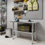 Table de travail à base ouverte en acier inoxydable H 35 po x l 36 po x P 18 po Express KitchQuip