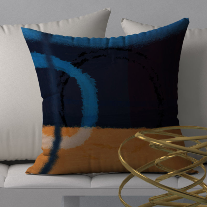 Housse de coussin décorative carrée simple Fizz, 24 po x 24 po