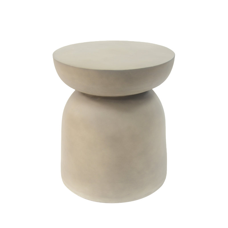 Table d'appoint pour l'extérieur, table d'appoint, table d'appoint de salon, gris clair