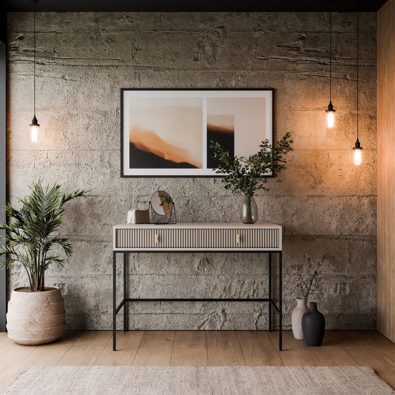 MIDNIGHT 104cm Console Table, Cashmere
