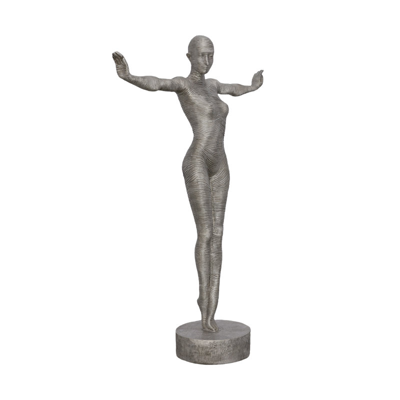 Outstretched Arms Standing Statue, Aluminum