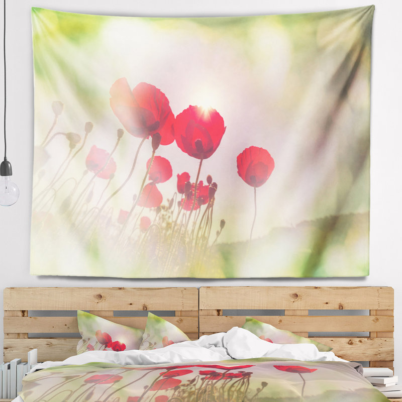 Tapisserie florale, H 78 po x l 92 po