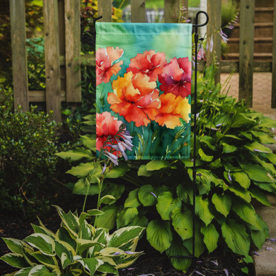 Drapeau de jardin double en polyester H 15,5 po x l 11,25 po