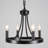 Bhupinder 4 - Light 13" Mini Dimmable Wagon Wheel Chandelier-34590111
