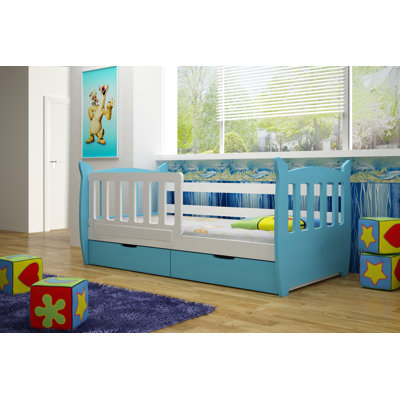 Hielm European Toddler (80 X 160cm) 2 Drawer Bed and Mattress by Harriet Bee