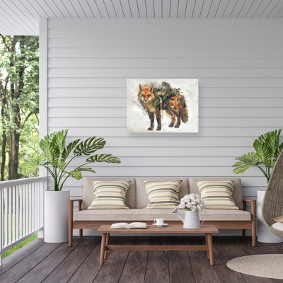 Barrett Biggers Red Fox Outdoor  Canvas