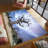 Stunning Non-Woven Thin Printed Rug with Floral and Paisley Motifs Enhances the Elegance of Your Interior Decor-126340104