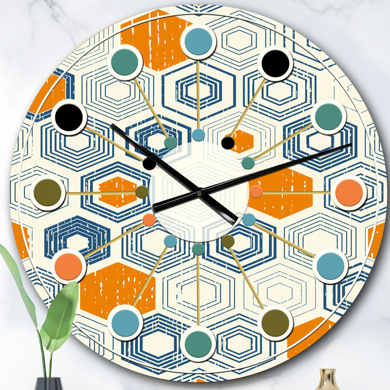 Horloge murale rétro rétro, Surdimensionné