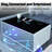 Smart Coffee Table with Fridge, 15W Wireless Charging, Bluetooth Speaker, Perfect for Living Room, Office, or Entertainment Spaces-1920500841
