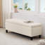 Faux Leather Upholstered Bench with Flip Top-1664387416