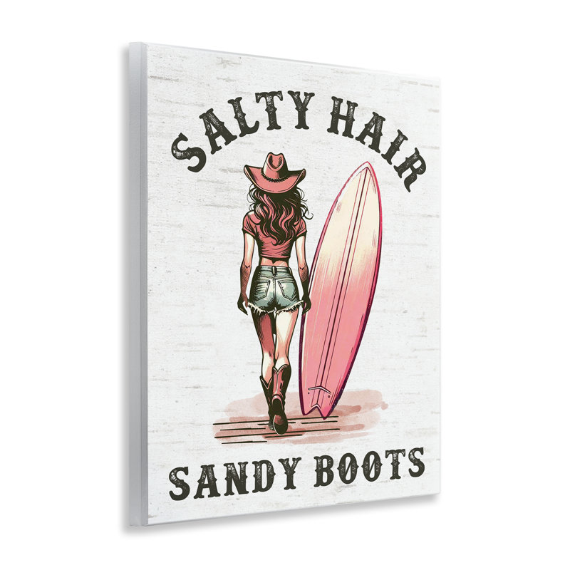  Art mural sur plaque Salty Hair & Sandy