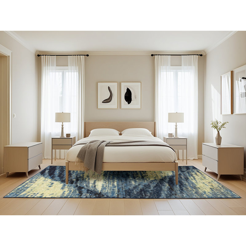 Abstract Indoor Rug, Rectangle 5' x 8'