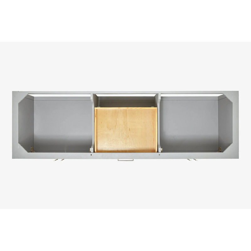 ARIEL Magnolia 72 Double Bathroom Vanity with Top, Gray, Oval
