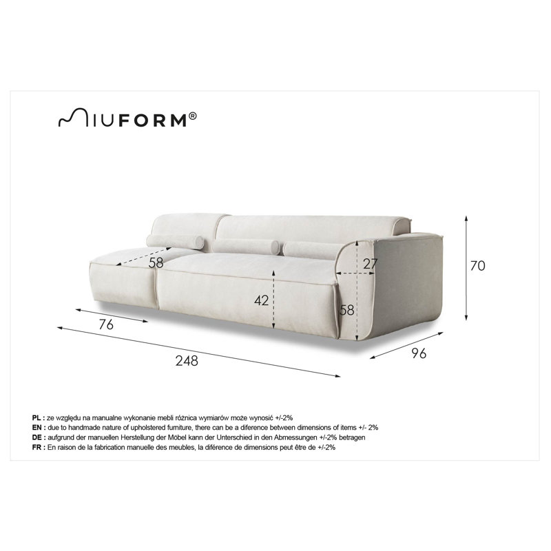 Flex Felix 3 Seater Seating Component, Right Hand Facing, Grey