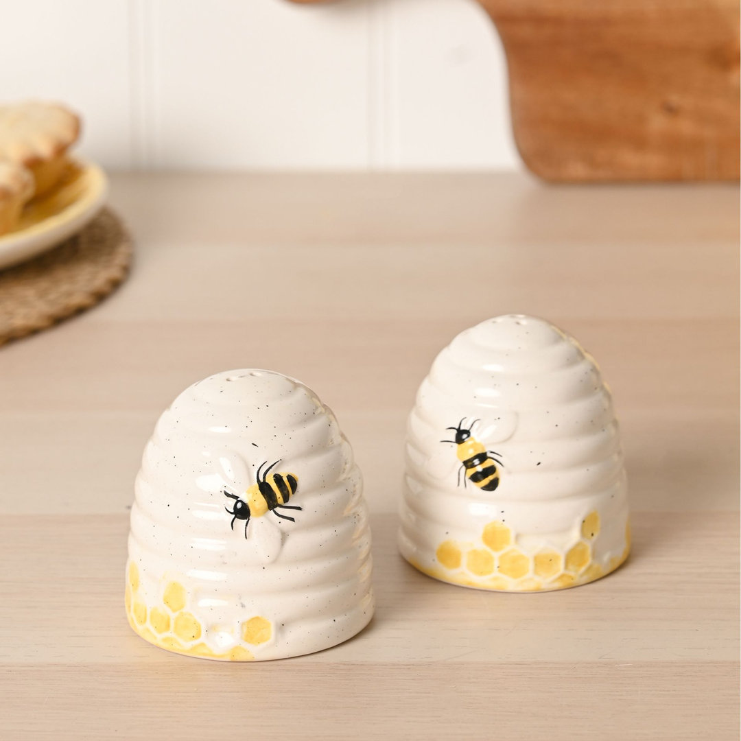 Hestia Bee Hive Salt & Pepper Pot Set