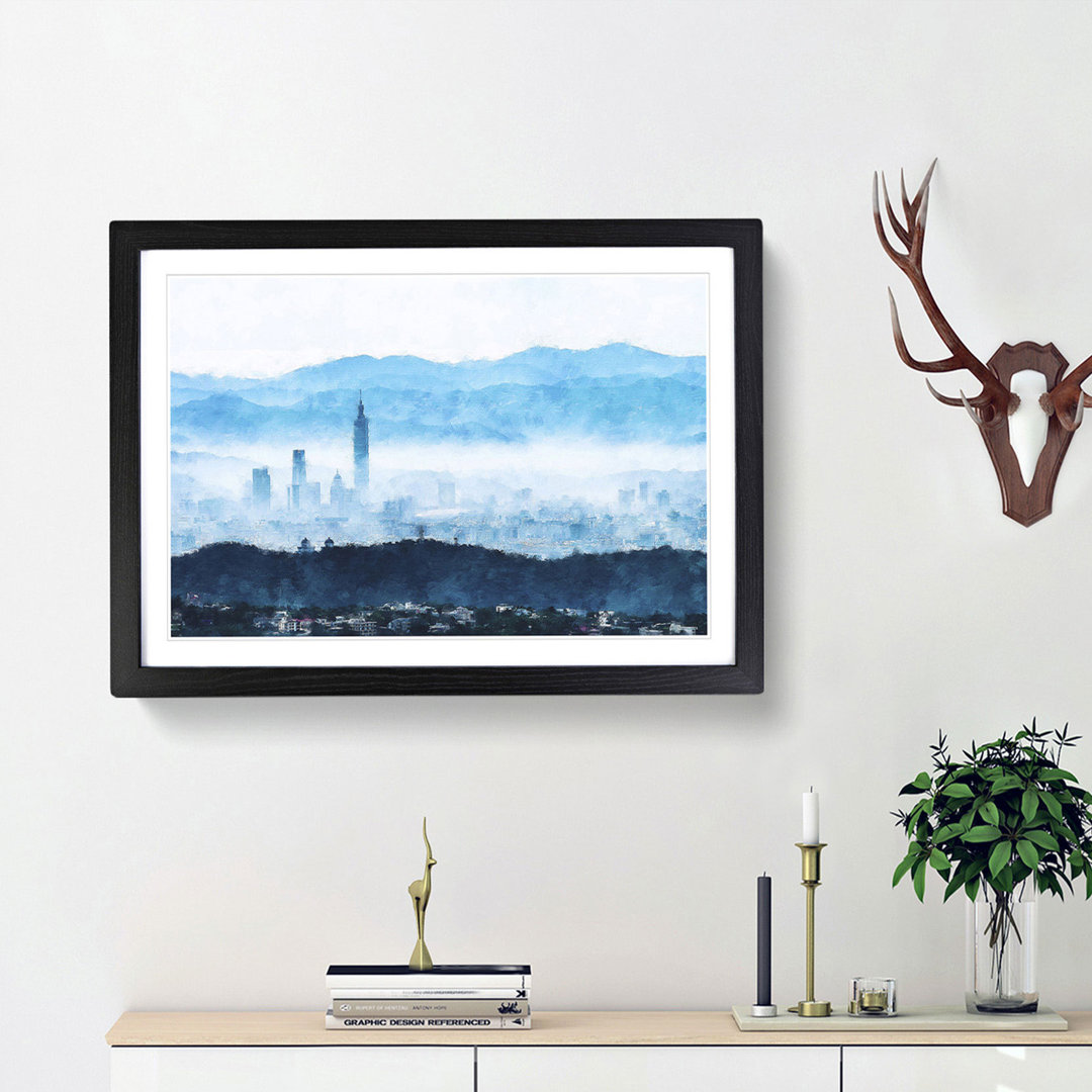 Taipei City in Taiwan - Picture Frame Painting Print