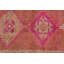 Tapis turcs, tapis de couloir 2,5 po x 12,7 pi, tapis rétro, tapis en laine rose, tapis de cuisine