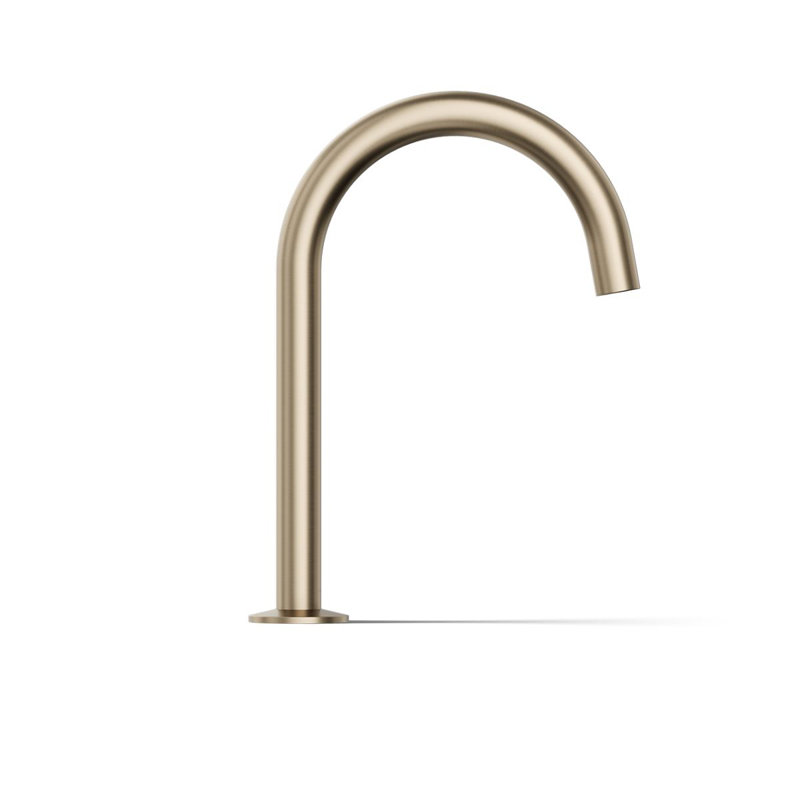 Components Deck-Mount Bath Spout With Tube Design, Bronze