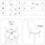 Ensemble de 2 chaises d'appoint sans accoudoirs George Oliver