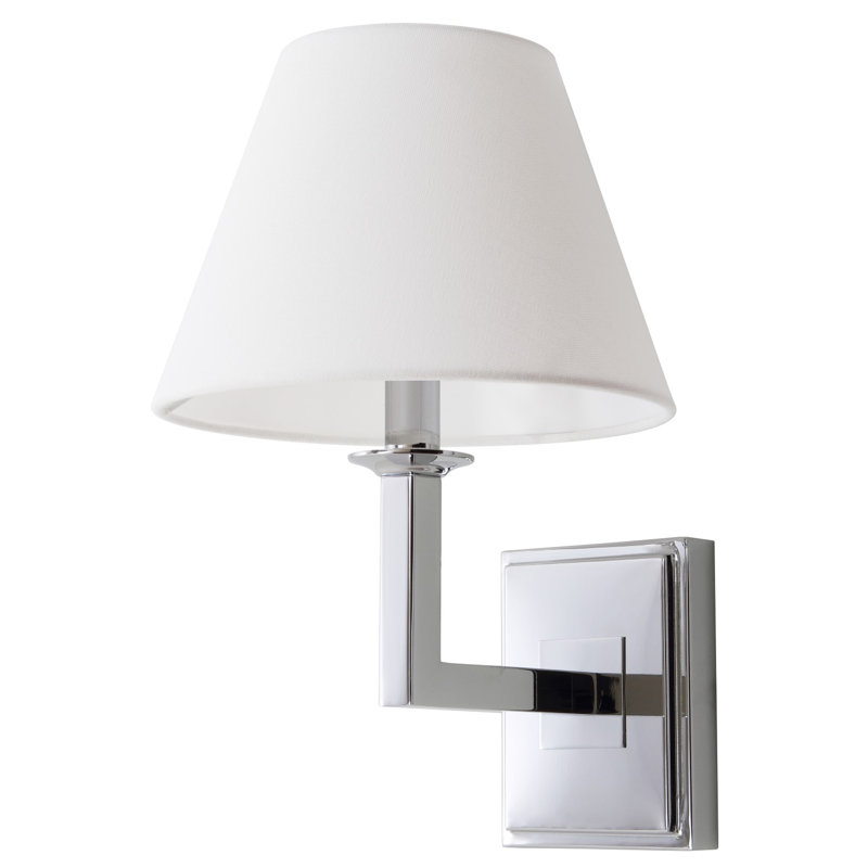 Iron Armed Sconce, Chrome