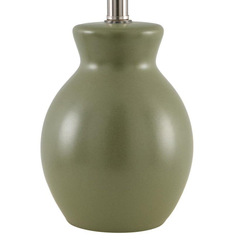 Abat-jour tambour Momsen, Vert foncé, H 15 po x l 8 po x P 8 po