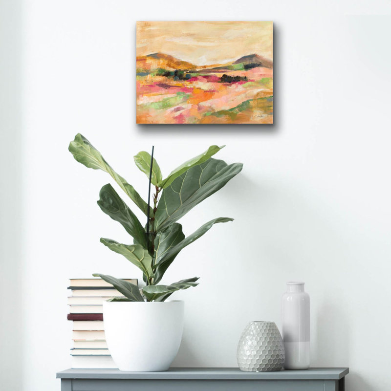  «California Bloom» par Silvia Vassileva, art mural en verre acrylique, 16 po x 12 po