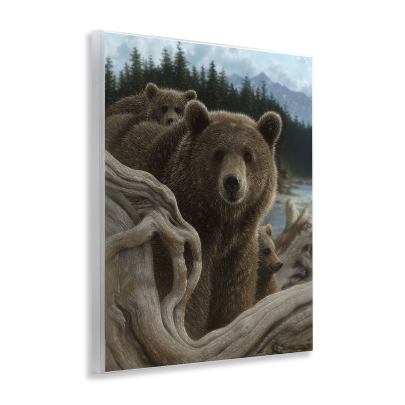 Backpacking Mother Bear Wall Plaque, design by Collin Bogle