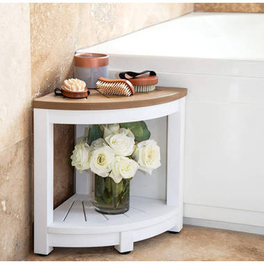 Easy Wall-Mounted Corner Shower Foot Rest: The GoShelf System