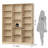 Wakil 74"H X 59"W 6-Tier Large Wood Storage Bookcase-1505956703