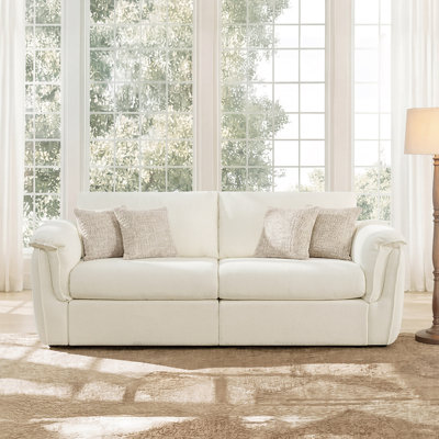 Makena 88.2" W Modern Upholstered 2-Piece Sofa with Wide Arms & Deep Supportive Cushions