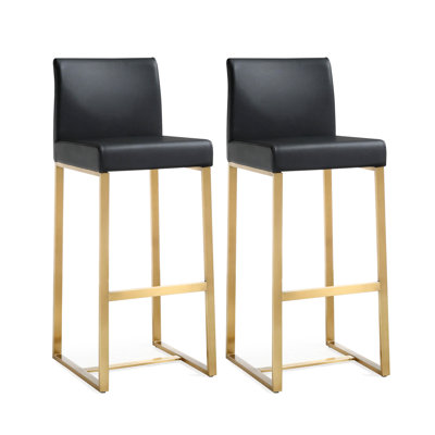 Orville Upholstered Counter Stool with Metal Frame