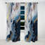 Rideaux occultant en marbre bleu et blanc Enigmatic Stones II - 1 panneaux-107541252