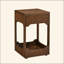 Table d'appoint à plateau relevable Mid-Century moderne avec rangement et fonctionnalité polyvalente