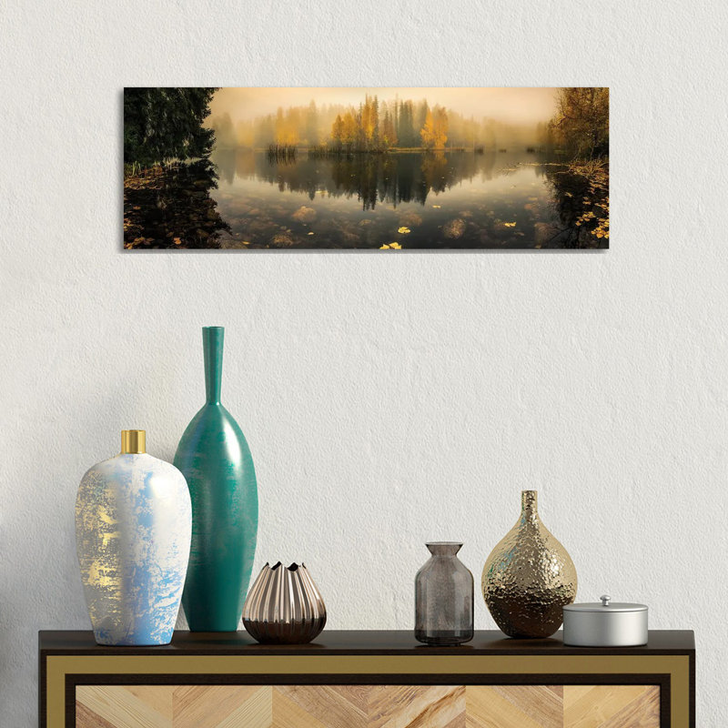 Transparent Mirror by Lauri Lohi - Wrapped Canvas Panoramic Print, 30.48 cm H x 91.44 cm W x 3.175 cm D