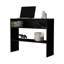 Console moderne noire avec rangement ouvert pour un dortoir confortable et élégant-1151186158-1151186152