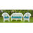 Outdoor Wicker Cushion Set for Bench and 2 Seats-1674174769