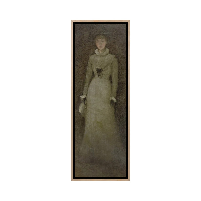 Print, 121.92 cm H x 40.64 cm W x 4.445 cm D, Natural Wood