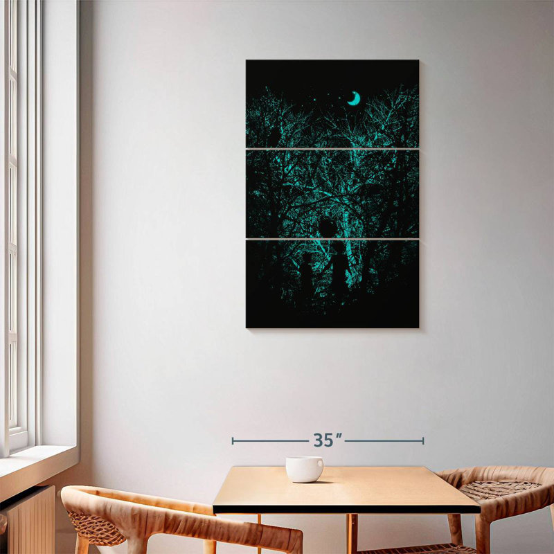 Alvord Darkness Into The Woods I, H 57 po x l 36 po