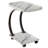 C Shaped Side Table Movable Sofa End Table Modern Coffee Table With Wheels For Small Spaces