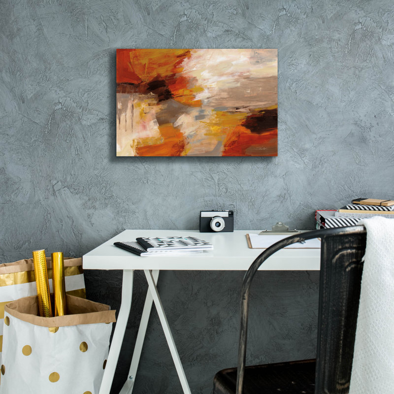  «Falling Leaves» par Silvia Vassileva, art mural sur toile, 18 po x 12 po