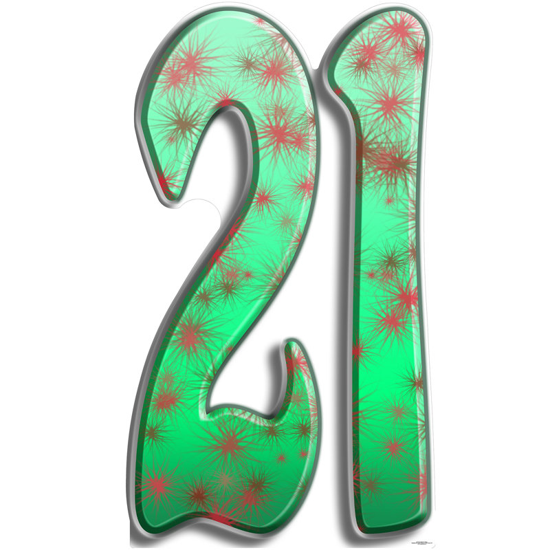 Accroche en carton number 21