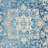 Chauncy Washable Rugs Area Rugs for Living Room, Wool Rugs for Bedroom, Dining Room, Non Slip, Low Pile Vintage Rug Indoor -MACHINE MADE POLYESTER AREA RUGS - Rectangle, Blue Color, Oriental Design, Low Pile-84457243