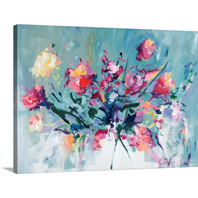 Reproduction d’art sur toile, "courage to Bloom" par Amira Rahim, H 30 po x l 40 po x P 1,25 po, Toile tendue
